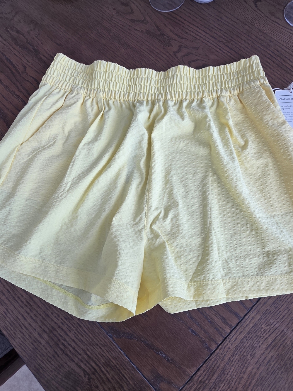 Vuori Bright Yellow Women's Villa TexturedShorts